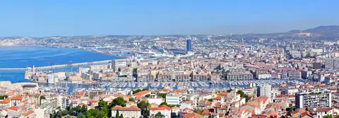 Le Vieux-Port et Notre-Dame de la Garde, Marseille